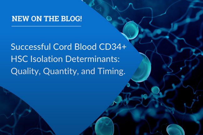 Successful Cord Blood CD+ HSC Isolation Determinants